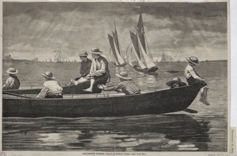 Gloucester Harbor, 1873. Winslow Homer (American, 1836-1910). Wood engraving