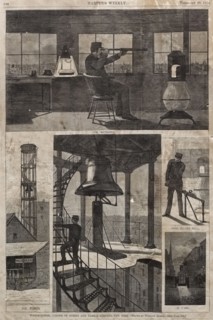 Watch-Tower, Corner of Spring and Varick Streets, New York, 1874. Winslow Homer (American,