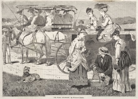 The Picnic Excursion, 1869. Winslow Homer (American, 1836-1910). Wood engraving