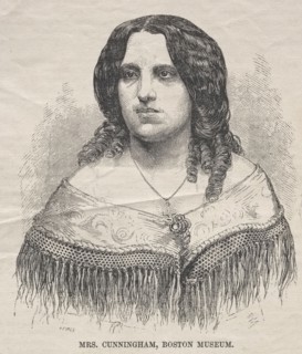 Mrs. Cunningham, Boston Museum, 1859. Winslow Homer (American, 1836-1910). Wood engraving