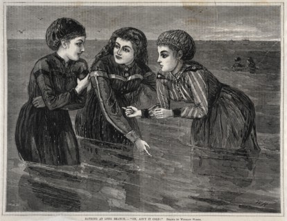 Bathing at Long Branch, - "Oh, Ain't it Cold!