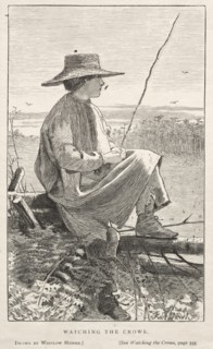 Watching the Crows, 1868. Winslow Homer (American, 1836-1910). Wood engraving