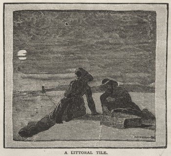 A Littoral Life, 1879. Winslow Homer (American, 1836-1910). Wood engraving