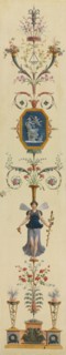 Decorative Panel, 1790s. Pierre Rousseau (French, 1751-1829). Oil on canvas; unframed: 264 x 50 x 3