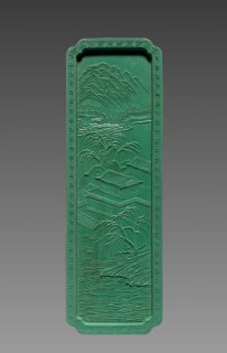 Ink Cake, 1736-95. China, Qing Dynasty (1644-1911), Qianlong reign (1736-95). Ink cake; overall: 10