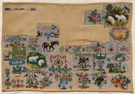 Sampler, 1800s. Mexico, 19th century. Embroidery ; average: 26 x 38.1 cm (10 1/4 x 15 in.).