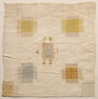 Darning Sampler, 1784. Netherlands, late 18th century. Embroidery; overall: 26.7 x 26.4 cm (10 1/2