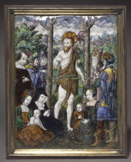 Preachment, 1500s. Circle of Léonard Limousin (French, c. 1505-1577). Painted enamel on copper;
