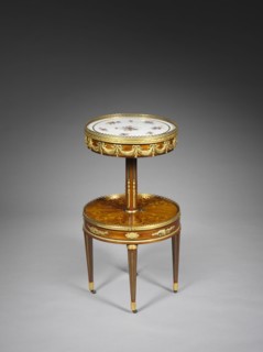 Worktable (Bureau de Toilette), c. 1755-1785. Martin Carlin (French, 1730-1785). Wood marquetry