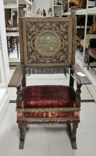Armchair, 1600s. Italy, 17th century. Walnut; overall: 139.1 x 66.4 x 63.2 cm (54 3/4 x 26 1/8 x 24