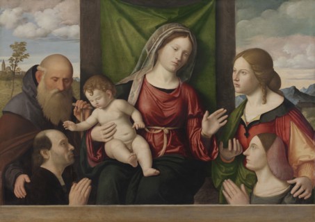 Virgin and Child with Saints and Donors, c. 1515. Giovanni Battista Cima da Conegliano (Italian, ca