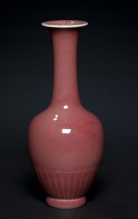 Pair of Lotus Petal Vases, 1662-1722. China, Jiangxi province, Jingdezhen, Qing dynasty