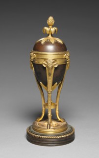 Urn Convertible into Candle Stick, late 1700s. England, late 18th century. Dark bronze, mounts in