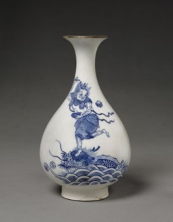 Pear-Shaped Vase, 1723-1735. China, Jiangxi province, Jingdezhen kilns, Qing dynasty (1644-1912),