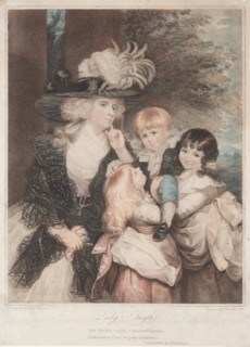Lady Smith and Her Children, 1789. Francesco Bartolozzi (British, 1727-1815). Stipple engraving and