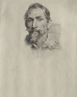 Portrait of Frans Snyders. Anthony van Dyck (Flemish, 1599-1641). Etching
