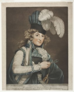 Dorothy Jordan, 1791. John Jones (British, c. 1745-1797). Mezzotint and etching