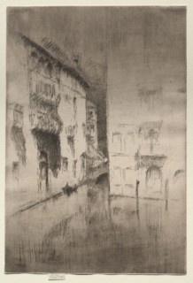 Nocturne:  Palaces, c. 1880. James McNeill Whistler (American, 1834-1903). Etching