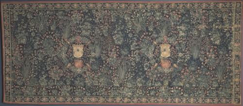 Millefleurs Tapestry with Medici Coat of Arms, 1520s. Netherlands, Hainault, early 16th century.