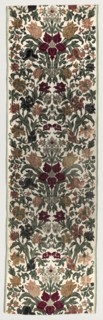 Length of Floral Velvet, 1600s. Italy, Genoa, 17th century. Velvet (cut, uncut, voided); silk ;