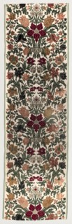 Lengths of Floral Velvet, 1600s. Italy, Genoa, 17th century. Velvet (cut, uncut, voided); silk;