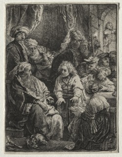 Joseph Telling his Dreams, 1638. Rembrandt van Rijn (Dutch, 1606-1669). Etching with drypoint;