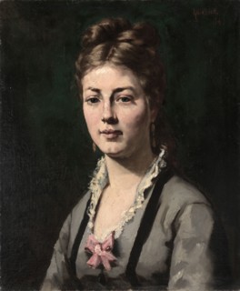 Portrait of a Woman, 1874. Abraham Archibald Anderson (American, 1847-1940). Oil on canvas;
