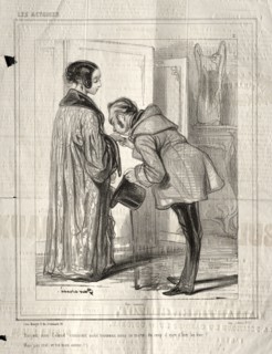 Les Actrices:  Bonjour mon Colonel!, 1843. Paul Gavarni (French, 1804-1866). Lithograph