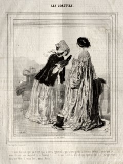 Les Lorettes, 1842. Paul Gavarni (French, 1804-1866). Lithograph