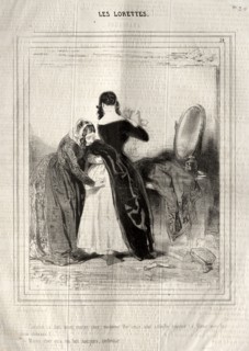 Les Lorettes, 1842. Paul Gavarni (French, 1804-1866). Lithograph
