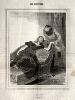 Les Lorettes, 1842. Paul Gavarni (French, 1804-1866). Lithograph