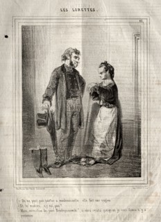 Les Lorettes, 1842. Paul Gavarni (French, 1804-1866). Lithograph