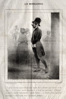 Les Monologues:  Eugénie m'avait donné rendez-vous auprès de la colonne pour minuit et demie....