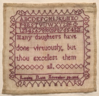 Sampler, 1806. America, 19th century. Embroidery; silk on linen; average: 12.4 x 12.7 cm (4 7/8 x 5