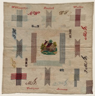 Darning Sampler, 1800. Netherlands, early 19th century. Embroidery; silk on linen; overall: 47.3 x