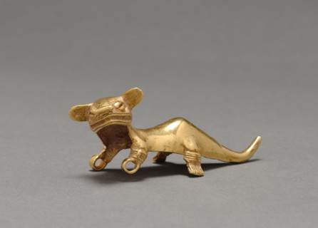Feline Pendant, c. 1000-1550. Western Panama, Veraguas-Gran Chiriquí Style, 10th-16th century. Cast