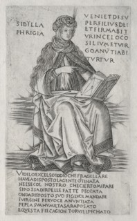 The Sibyls:  The Phrygian Sibyl, c. 1470-1480. Francesco Rosselli (Italian, 1448-before 1513).