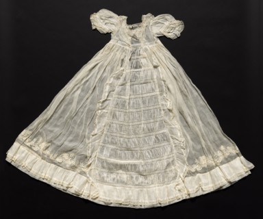 Baby's Long Dress, 1800s. France, 19th century. Embroidery; cotton on cotton; overall: 95.3 x 20.2
