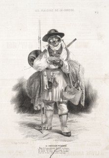 Les Plaisirs de la chasse:  Le Chasseur prévoyant, 1842. Alade Joseph Lorentz (French, 1813-after