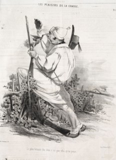 Les Plaisirs de la chasse:  Le plus bécasse des deux n'est pas celui qu'on pense, 1842. Alade