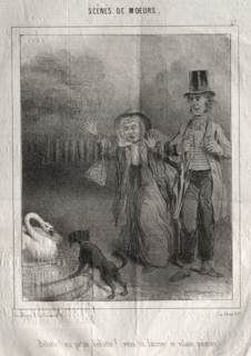 Scènes de moeurs:  Bellotte! ma petite Bellote! veux-tu laisser ce vilain poisson!. Charles Joseph