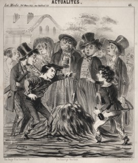 Actualitès:  Ha hé Felix!  arrive donc vite!, 1841. Clémente Pruche (French, 1831-1870). Lithograph