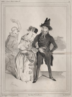 Pochades de carnaval:  C'est singulier! elle me dit que je suis Philibert Désormeaux, et que je