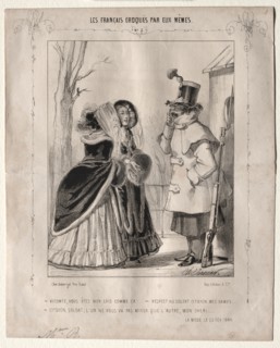 Les Français croquès par eux-mêmes:  Vicomte, vous êtes bien laid comme ca!,,,Respect au soldat