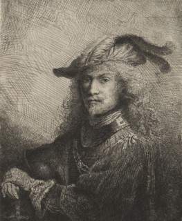 Portrait of an Officer, 1645. Ferdinand Bol (Dutch, 1616-1680). Etching and drypoint; sheet: 13.8 x