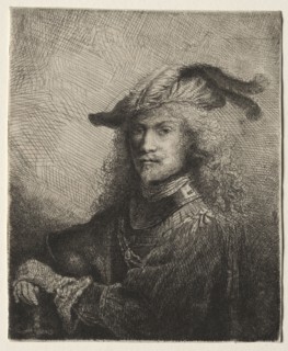 Portrait of an Officer, 1645. Ferdinand Bol (Dutch, 1616-1680). Etching and drypoint; sheet: 13.8 x