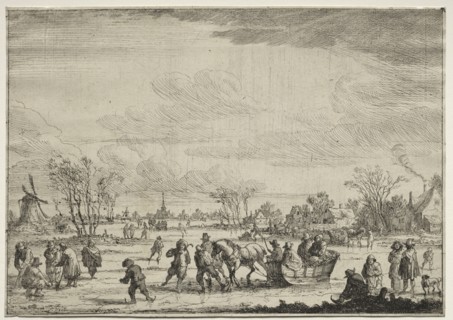 The Sleigh. Peeter Bout (Flemish, 1658-1719). Etching