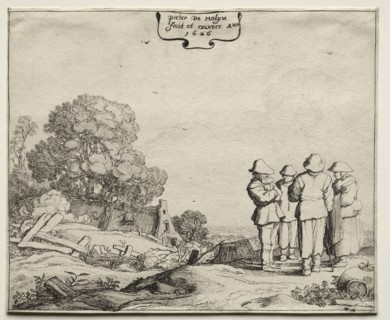 Landscapes, 1626. Pieter Molyn (Dutch, 1595-1661). Etching