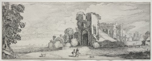 Landscapes and Ruins: Brederode Castle. Jan van de Velde (Dutch, 1593-1641). Etching