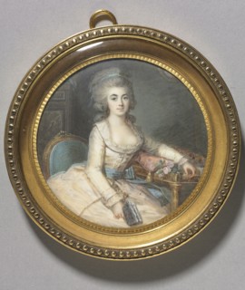 Portrait of a Woman, c. 1780. Maximilien Villers (French, c. 1836). Watercolor on ivory in a gilt